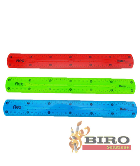 Riglă din plastic 30 cm, Flex
